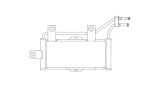 Radiator racire ulei motor, termoflot Kia Magentis 05-12, motor: 2.0 Crdi, radiator transmisie, 250x100x20, OEM/OES (Hanon), Aluminiu, 25460-2G500