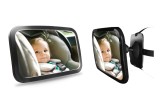 Oglinda auto pentru supravegherea copilului AMiO 29x19 cm, 360&deg;, neagra