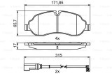 BOSCH 0 986 494 845 set placute frana,frana disc