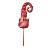 Cumpara ieftin Decoratiune Caciulita Elf Craciun textil 17x7x54 cm