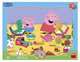 Puzzle cu rama - La joaca cu Peppa Pig (12 piese), Dino