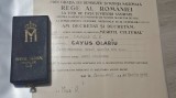 Ordinul Meritul Cultural, model Mihai I, &icirc;n grad de Cavaler II acordat lui Cayus Olariu, admin.ul Operei Romane din Cluj, pt servicii aduse muzicii
