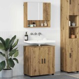 Cumpara ieftin Set de mobilier pentru baie 2 buc. Stejar Artizanal