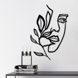 Cumpara ieftin Tablou metalic Woman Negru 46x56 cm