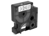 Bandă Dymo 9mm Albă/Neagră 7m