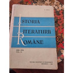 ISTORIA LITERATURII ROMANE - D. MICU VOL.I+II