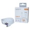 Cablu Date si Incarcare SX-22, USB la Type-C, 3A Fast Charge, 1 m, cip protectie invelis rezistent la indoire TPE, Alb