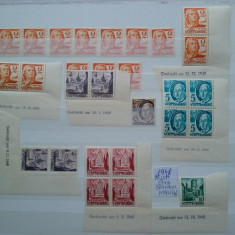 1948-Wurtemberg-OHNEbl.4+perechi+simple,Mi=+150$ - MNH+stampilate-Perfect