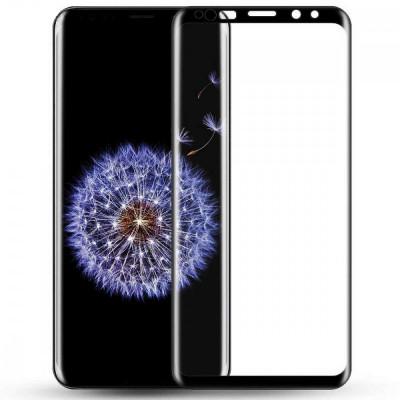 Folie de Sticla 5D Full Glue SAMSUNG Galaxy S9 Plus (Negru) Case Friendly Blue Star foto