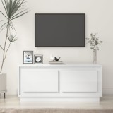 VidaXL Măsuță de cafea, alb extralucios, 102x50x44 cm, lemn prelucrat