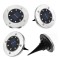 Set 4 lampi solare cu lumina calda, senzor de lumina si 8 leduri cu fixare in sol