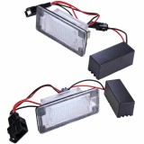 Lampi LED Numar Auto Seat Ibiza 6K 6L Leon 1M Toledo Altea Cordoba 6000K Set