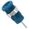 Conector banană 4mm soclu 36A 1kV albastru nichelat