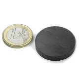 Magnet ferita disc &Oslash;30&amp;#215;5 mm, putere 900 g, Y35