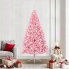 VidaXL Pom de Crăciun artificial pre-iluminat Roz 210 cm PVC 3397094