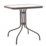 Masa Watson pakoworld metal maro-sticla 70x70x70cm