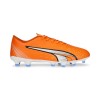 Ghete Fotbal Barbati Puma Ultra Play FG/AG Portocaliu - Gazon Natural, Sintetic, Competitii, Antrenament