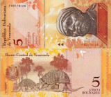 VENEZUELA 5 bolivares 24 mai 2007 UNC!!!