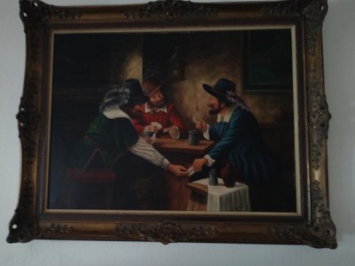 Vand tablou jucatorii de carti foto
