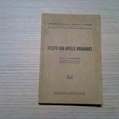 PESTII DIN APELE ROMANIEI - C. S. Antonescu (autograf) - 1947, 177 p.+ VI pl.