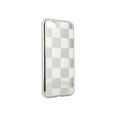Husa APPLE iPhone 5\5S\SE - Electroplate Chess (Argintiu), iPhone 5/5S/SE, Plastic, Carcasa