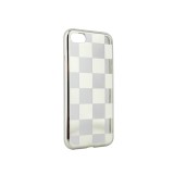 Husa HUAWEI P8 Lite 2017 \ P9 Lite 2017 - Electroplate Chess (Argintiu), Plastic, Carcasa