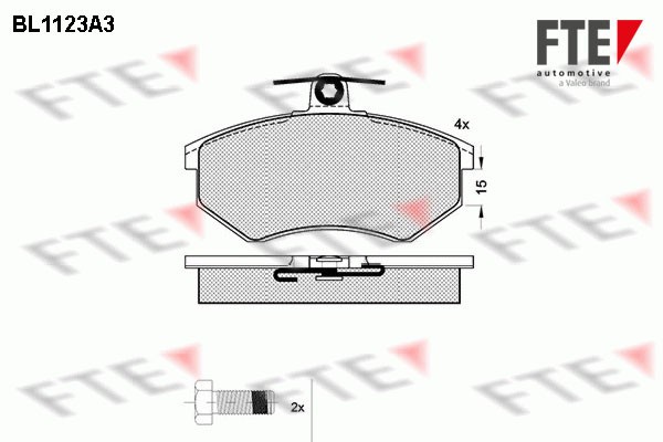 FTE 9010035 set placute frana disc