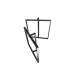 Set 2 Picioare Masa Vivatechnix-1283, 71cm, Otel, Negru, Montaj Simplu, Protectii Podea