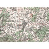 Harta Sibiu si imprej., British Army, 1943, 50x70cm, repro