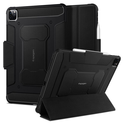 Husa pentru Apple iPad Pro 11 (2020 / 2021 / 2022) - Spigen Rugged Armor Pro - Black foto