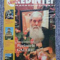 Revista Lumea credintei, Sept 2003, Despartirea de Parintele Galeriu, 70 pag