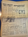ziarul sportul popular 9 martie 1966 - tenis ,schi , tenis de masa