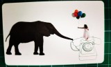 Cartela telefonica Romtelecom Voce La Romtelecom discutiile sunt ca o joaca de copil 15 lei T8F398 160.000 unitati exp. 01.02.2011 Elefant baloane