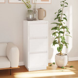 Servanta, alb, 32x34x75 cm, lemn masiv de pin GartenMobel Dekor, vidaXL