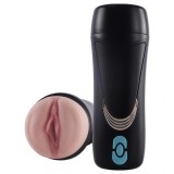 Masturbator Lauren Cup, 10 Moduri Vibratii, Voce Sexy, Ajustare Presiune Manuala, USB, TPE Realist, 23 cm