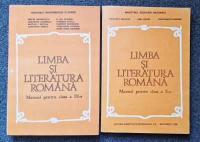 LIMBA ROMANA MANUAL PENTRU CLASA A IX-A + A X-A - Anghelescu, Nicolae foto