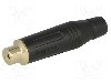 Conector RCA, mama, AMPHENOL - ACJR-BLK