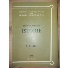 Studii si articole de istorie XLI-XLII
