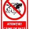 Indicator de securitate pentru atentie caine de paza
