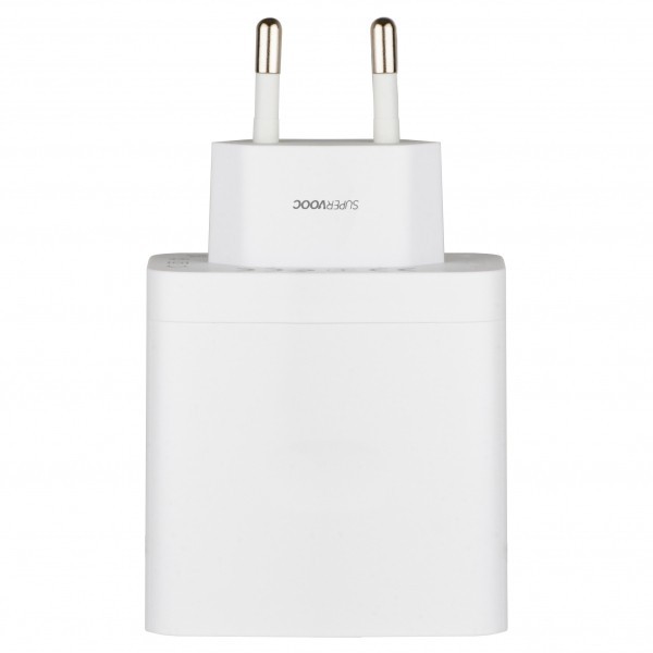 Incarcator Retea Cu Cablu USB-C Oppo, 67W, 6.1A, 1 x USB-A, Alb VCB7OAEH