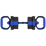 SPORTNOW Set Greutăți Fitness 6 &icirc;n 1 Multifuncțional, 20 kg din Plastic și Nisip, 125x18x18 cm, Albastru | Aosom Romania