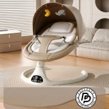 Balansoar electric 3 in 1 PopyPapa Deluxe, Leagan bebelusi cu Bluetooth, 12 Melodii, 5 Viteze de leganare, Temporizator, Telecomanda, Centura 5 puncte