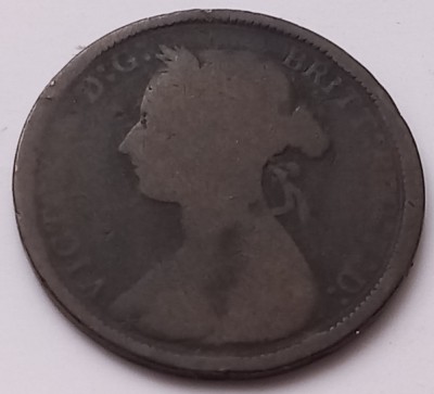 Marea Britanie , 1/2 Penny 1890 foto