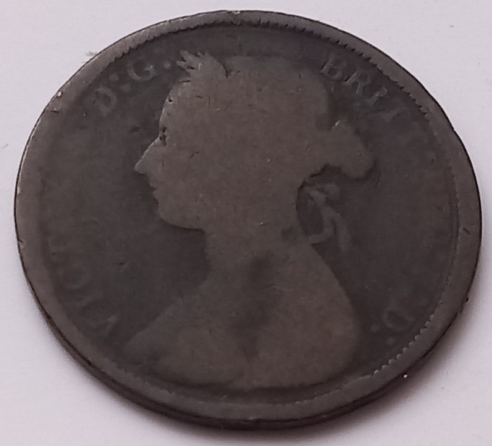 Marea Britanie , 1/2 Penny 1890