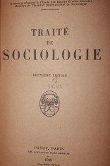 TRAITE DE SOCIOLOGIE