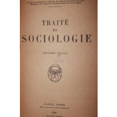 TRAITE DE SOCIOLOGIE
