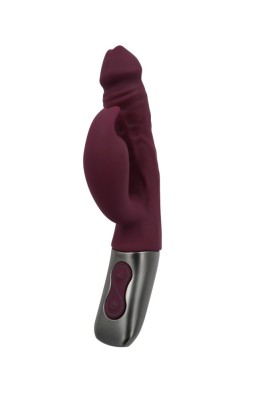 Vibrator Rabbit Titanz, Bordo, 17.5 cm foto