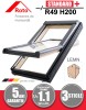 Fereastra Mansarda Roto R49 H200, 1.1W/m2k, Lemn Stratificat, Geam Termopan, Sistem 3 in 1, Antracit