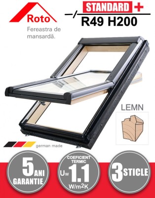 Fereastra mansarda Roto R49 H200 foto