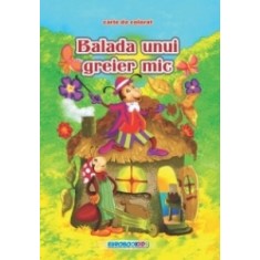 Carte de colorat - Balada unui greier mic